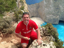 Overlooking The world Famous Shipwreck Bay in Zante